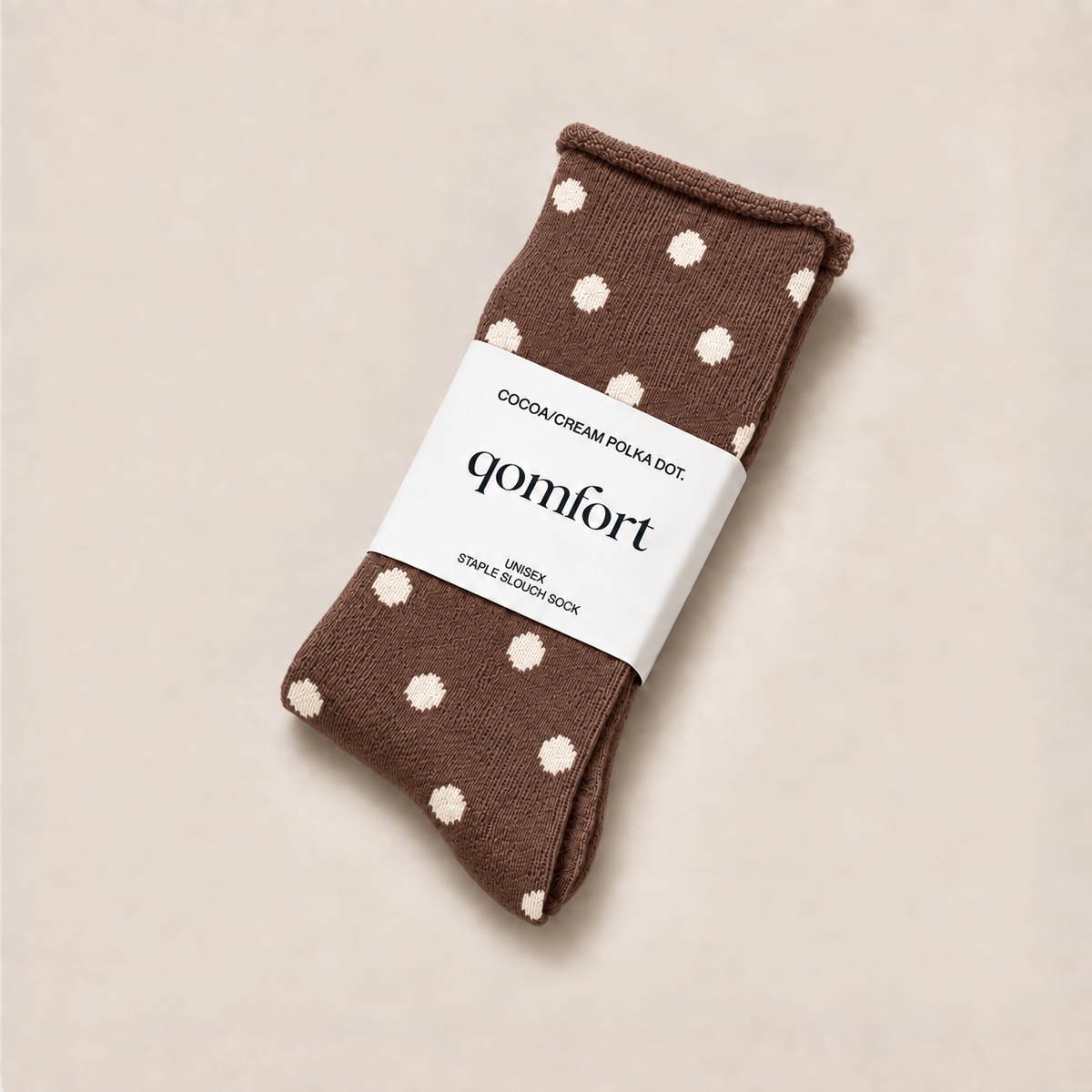 Staple Socks in Polka Dot Cocoa